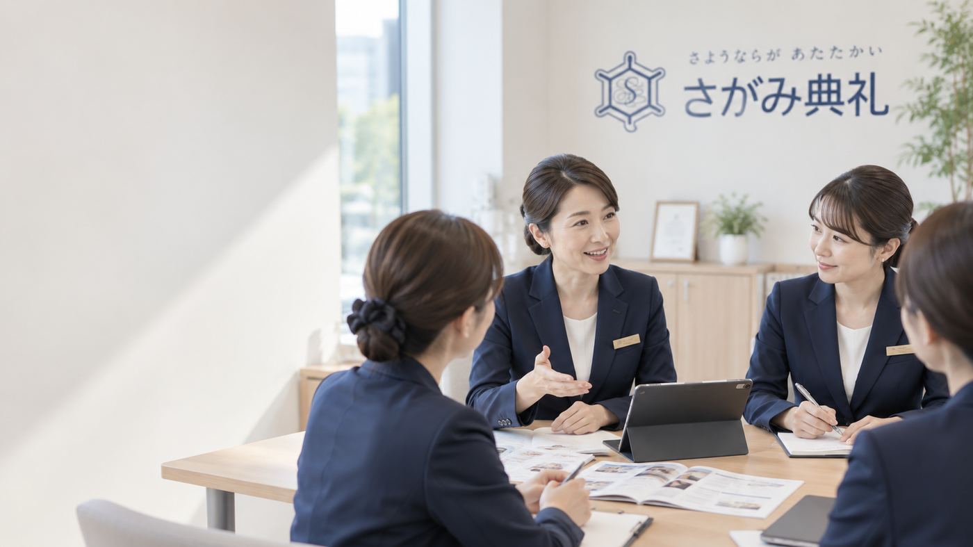 朝の打ち合わせの様子